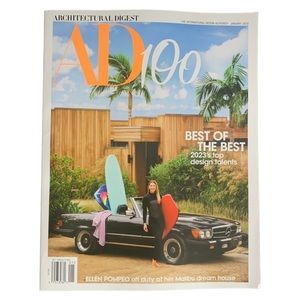 Architectural Digest Magazine January 2023 Ellen Pompeo Malibu Dream House